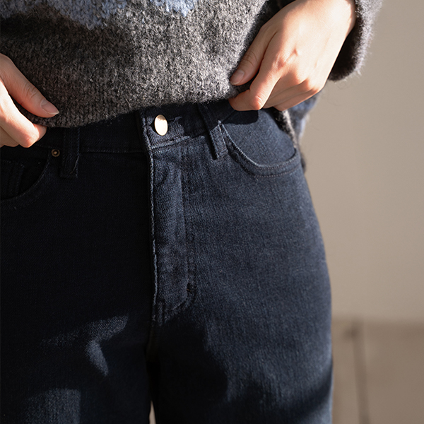 Blue Banding Wide fleece lined Pants
