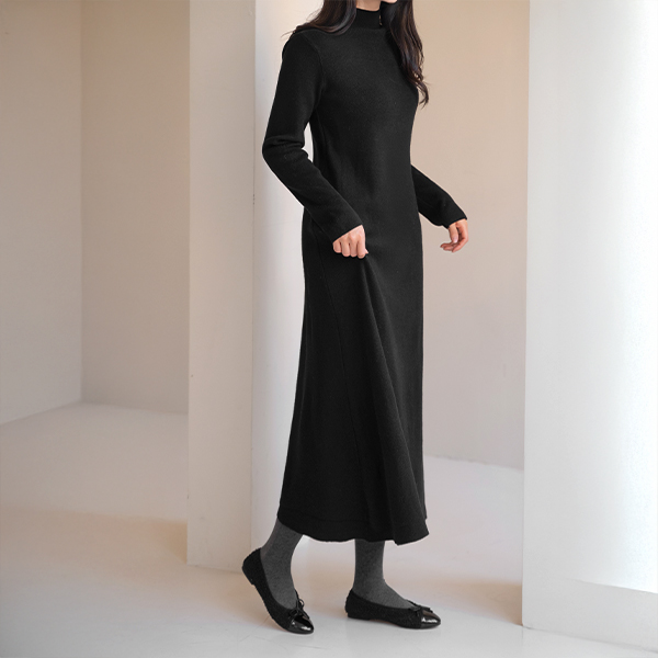Melrose Half Turtleneck Knitwear Dress