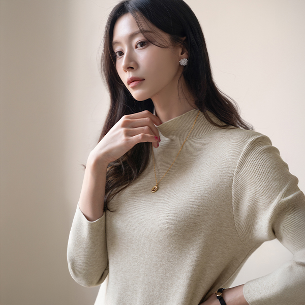 Melrose Half Turtleneck Knitwear Dress