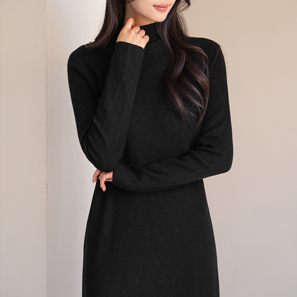 Melrose Half Turtleneck Knitwear Dress