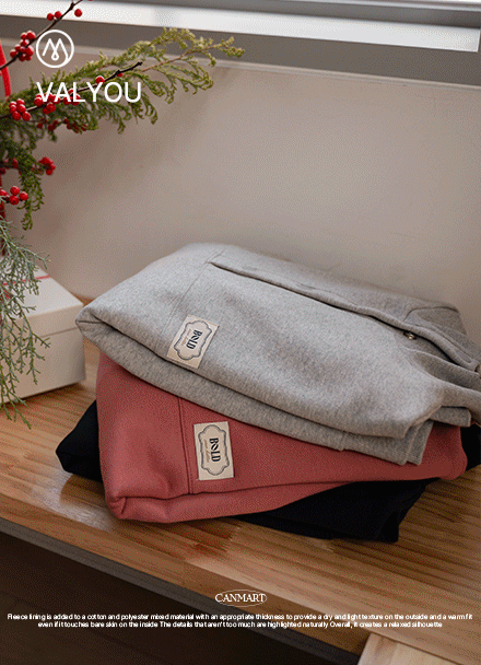[valyou] Bold Patch Snap Fleece Lined Sweatshirt Korea