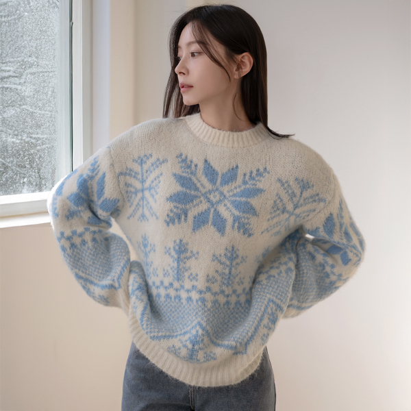 Winter snowflake Nordic Knitwear