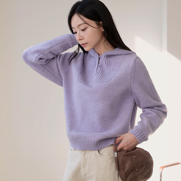 Candy Button Hood Knitwear