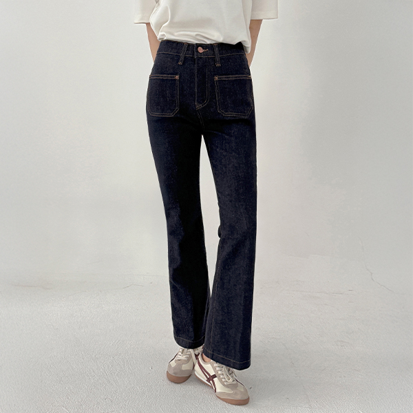 Perfect Pants 75ver (Front pocket raw denim bootcut)
