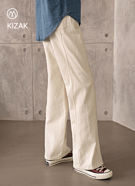 Perfect Cotton Pants 59ver (Side incision wide) Korea