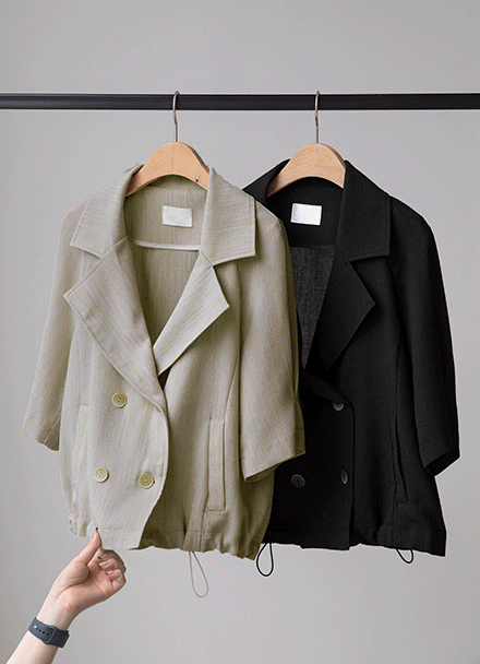 Under String Short-Sleeved Jacket Korea