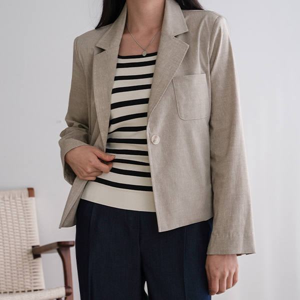 Or Stitch Linen Jacket