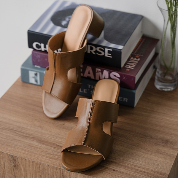 Rita Leather Mule Slippers