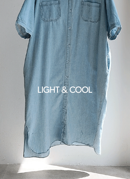 Cree Pocket Denim Dress Korea