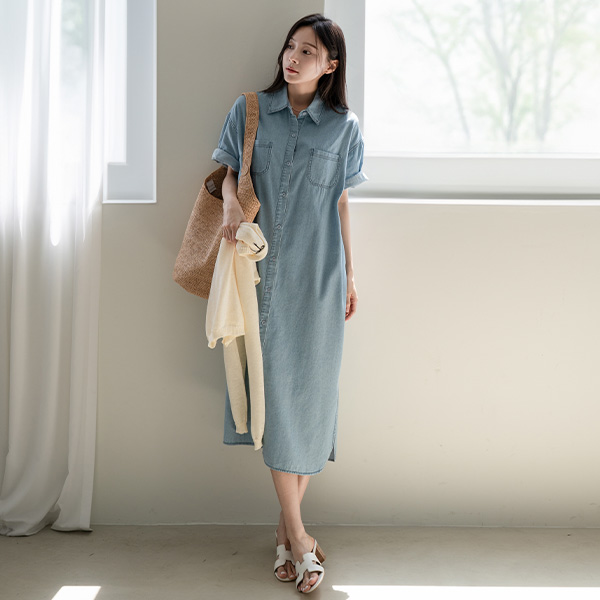 Cree Pocket Denim Dress