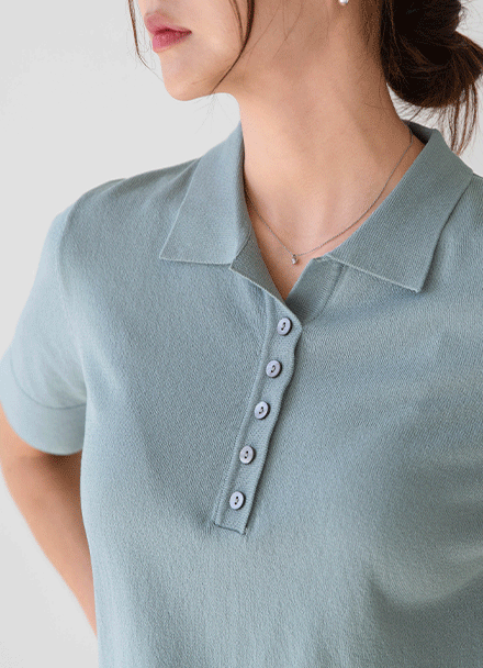 Kar Button Knitwear Korea
