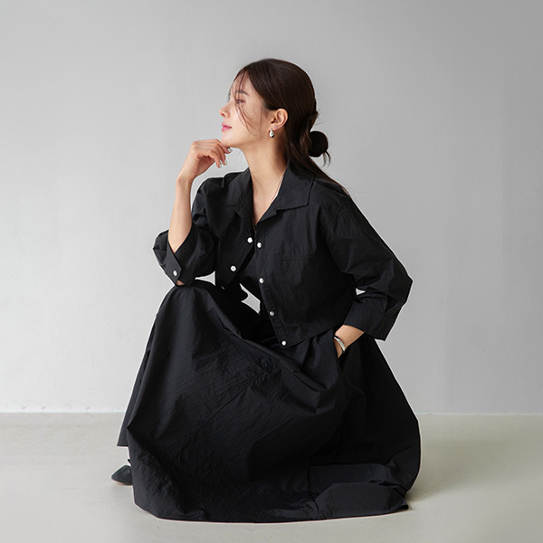 [valyou] Windy Rustle Dress Jacket Set