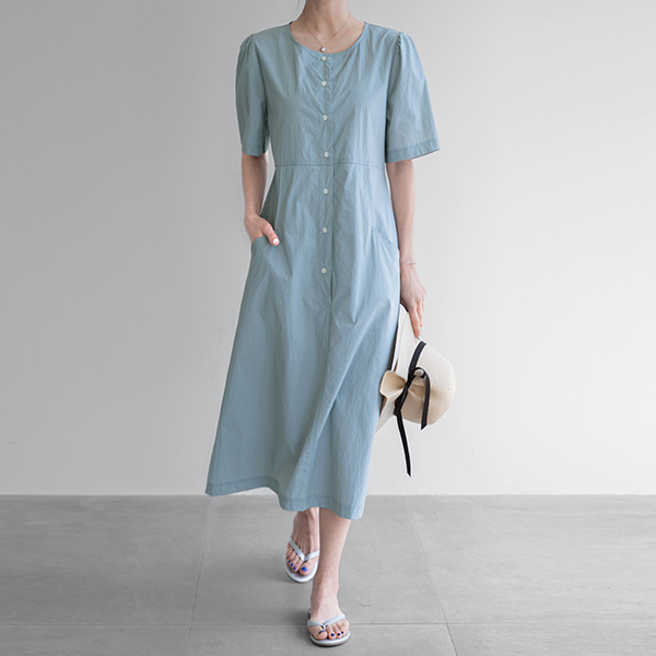 Rustling Pocket Stitch Dress