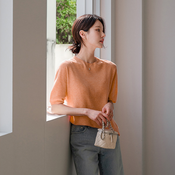 Bestie Holga Round Short-sleeve Knitwear