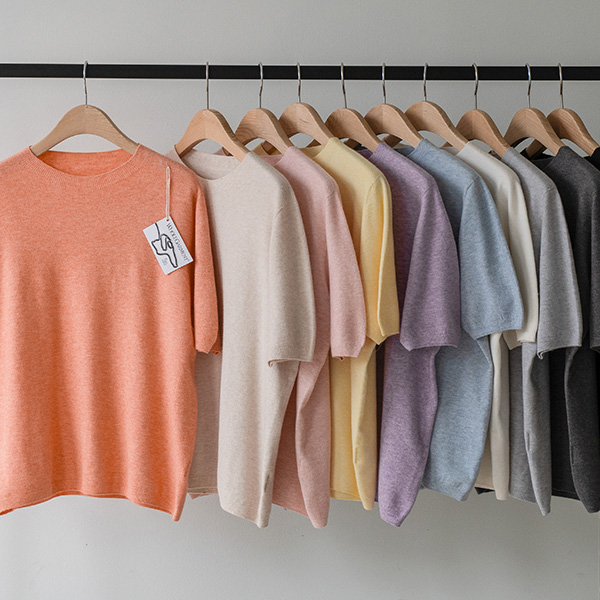 Bestie Holga Round Short-sleeve Knitwear