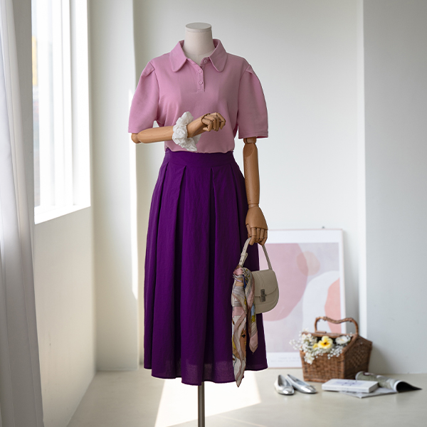 Rustling A Flare Skirt