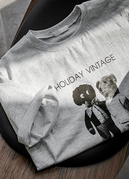 Holy Vintage Print Short-sleeve T-shirt Korea