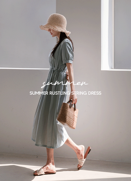 Summer Rustling String Dress Korea
