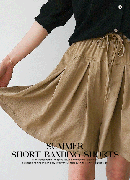 Summer Short Banding Shorts Korea