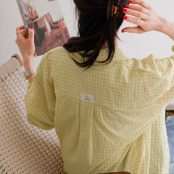브리즈 Check 패치 Shirt