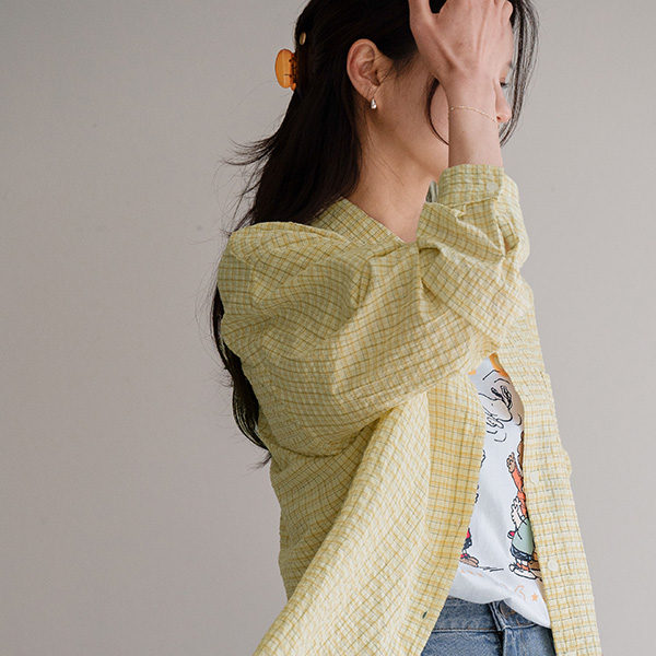브리즈 Check 패치 Shirt
