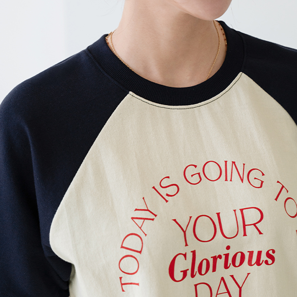 nagrang 레터링 Short-sleeve sweatshirt