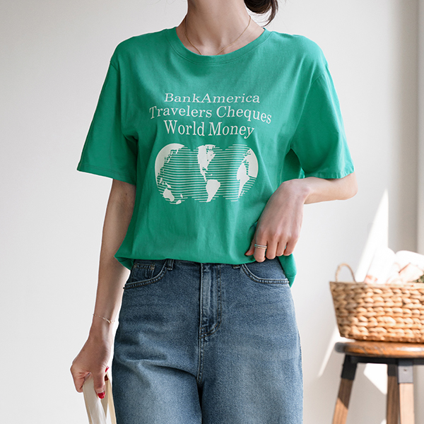 월드 printing Short-sleeve T-shirt