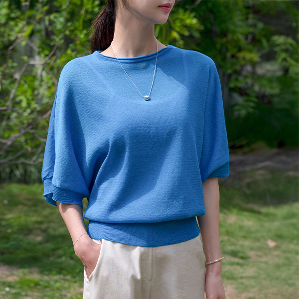 Linen Stingray-shaped Knitwear
