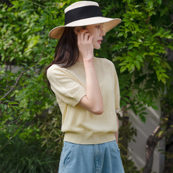 Jelly Summer Holgament Boucle Knitwear