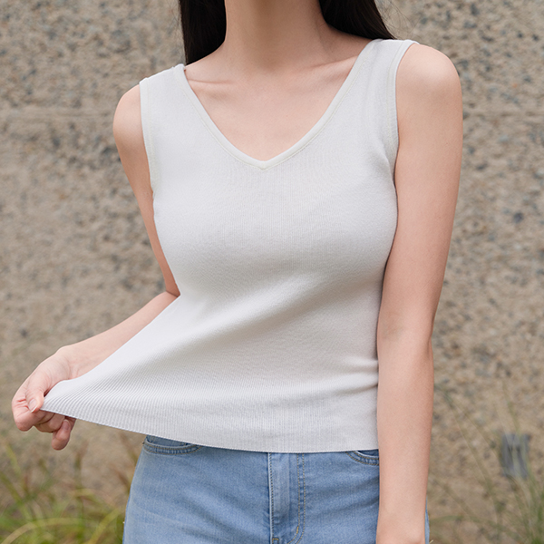 [valyou] Square V Both sides Sleeveless shirts