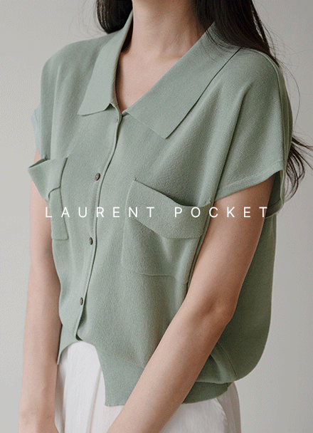 Laurent Pocket Collar Cardigan Korea