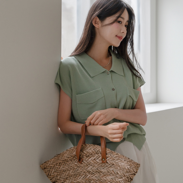 Laurent Pocket Collar Cardigan