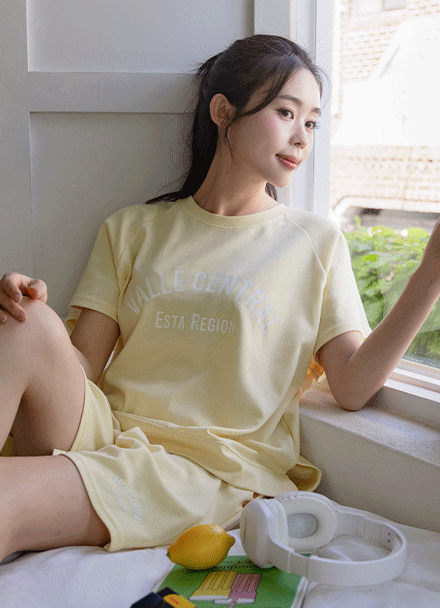 벨 Short-sleeve Pants Set Korea