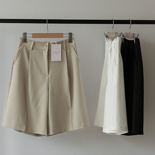[valyou] Span Pintuck half-length Pants