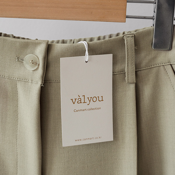 [valyou] Span Pintuck half-length Pants