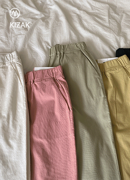 [Perfect pants] Cotton Color Baggy Pants Korea