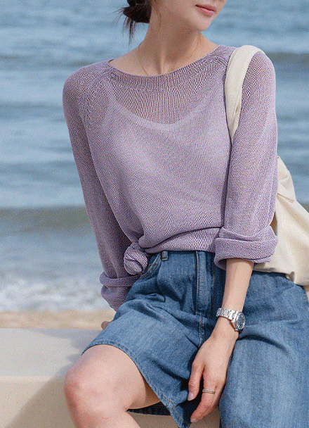 루즈 레글런 Linen Knitwear Korea