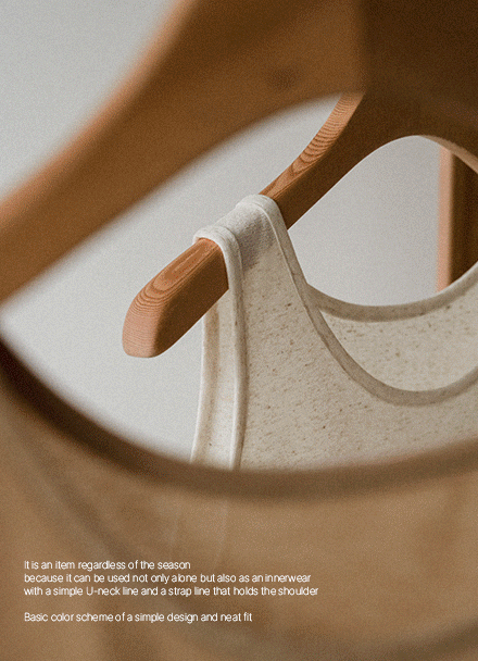 Modni Linen Span Round Sleeveless shirts Korea