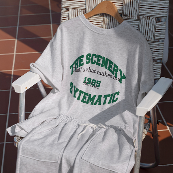 Sinnery Short-sleeve Pants Set