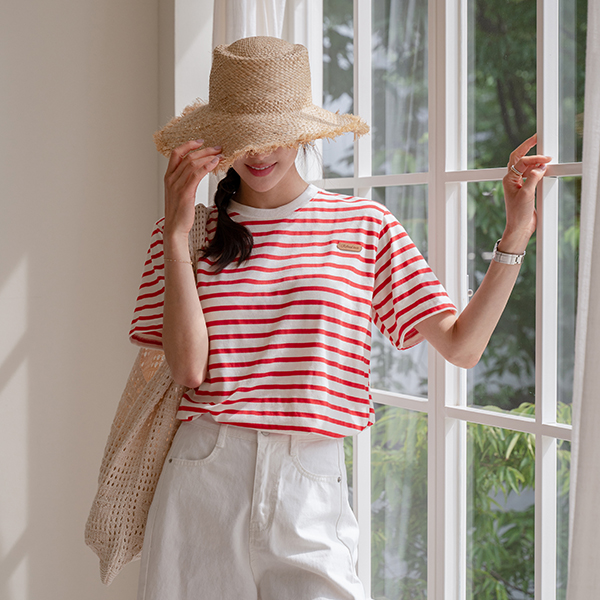Steel Patch Stripe T-shirt