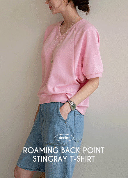 Roaming Back Point Stingray T-shirt Korea