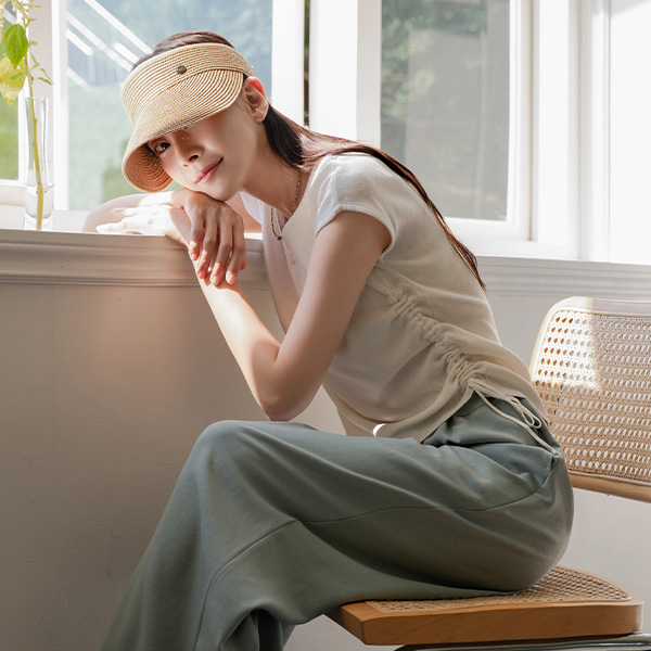 Summer v 셔링 Cap Knitwear