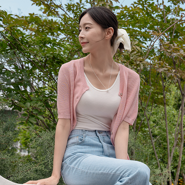 Anne Short-sleeve Knitwear Cardigan