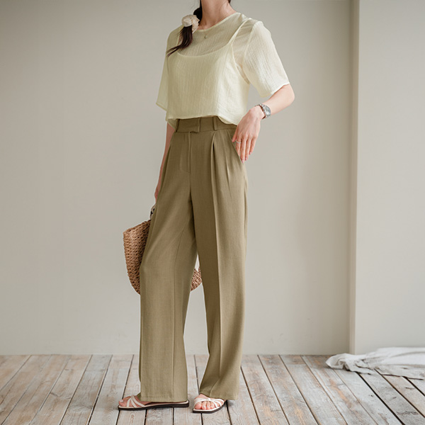 Perfect Pants 87ver (Summer Dart Pintuck Wide)