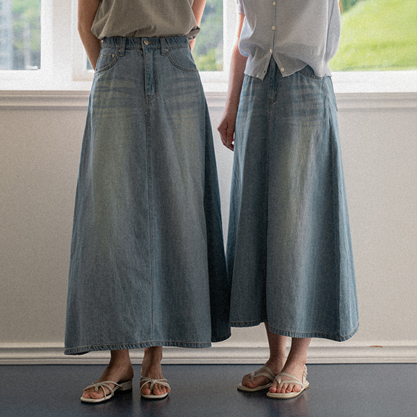 Perfect Denim Skirt (Linen A-line)