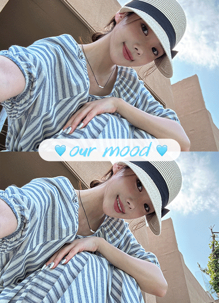 Coco Stripe Long Dress Korea