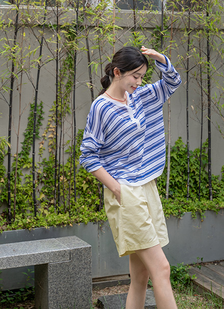 홉스 Round Stripe Knitwear Korea