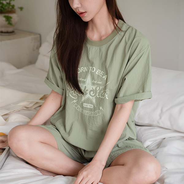 Rustling Star Short-sleeve Pants Set
