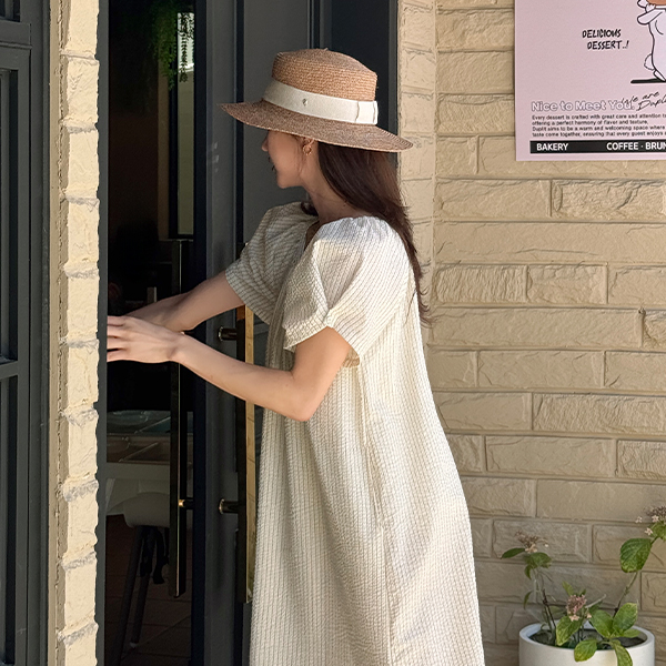 Two-way Cool Seersucker Dress