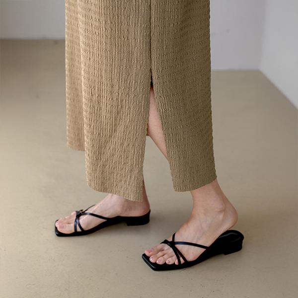 Slow Wrinkle Slits Dress
